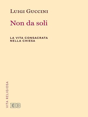 cover image of Non da soli